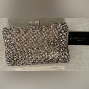 Jeweled gold clutch